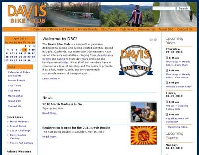 Davis Bike Club Plone Website