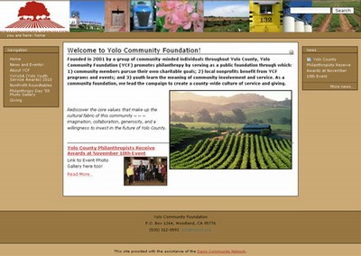 SimpleSite: Yolo Community Foundation website