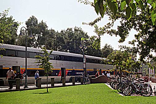 Bicycles at Davis Railroad Station