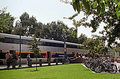 Bicycles at Davis Railroad Station