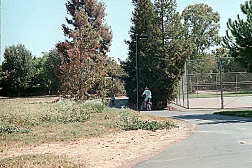 Tennis Court and Bicycle Path