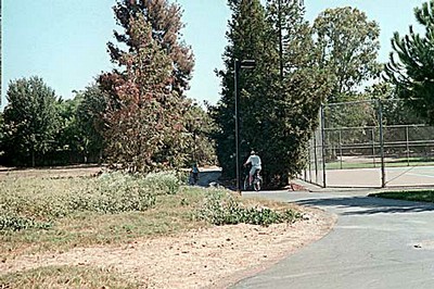 Tennis Court and Bicycle Path