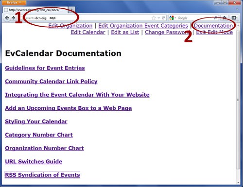 Calendar - documentation